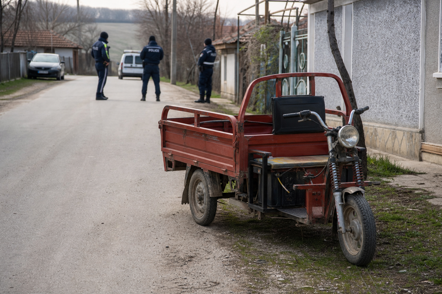 Редакционна илюстрация към новината за полицейската проверка в Средковец